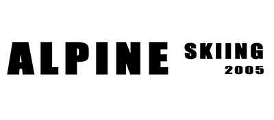 Alpine Skiing 2005 title screen for Playstation 2